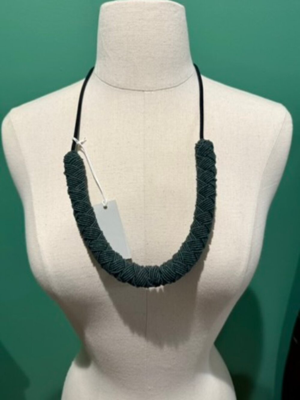 NWT COS Chunky Necklace in Dark Green